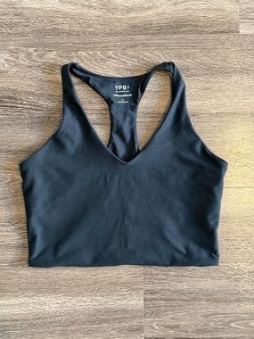 YPB Black Racerback Longline Sports Bra